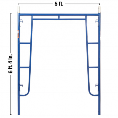 5'W x 6'4" Walk-Thru Arch Frame Scaffolding Tower  (1-11/16" Diameter) Blue Powder Coating